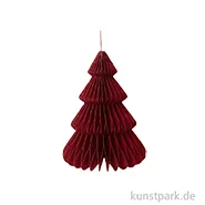 Artikelbild des Artikels “Wabenpapier Tannenbaum mit Hänger, Bordeaux, 20 cm, 1 Stück “
