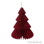 Artikelbild des Artikels “Wabenpapier Tannenbaum mit Hänger, Bordeaux, 32 cm, 1 Stück “