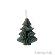 Artikelbild des Artikels “Wabenpapier Tannenbaum mit Hänger, Grün, 10 cm, 4 Stück “