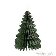 Artikelbild des Artikels “Wabenpapier Tannenbaum mit Hänger, Grün, 32 cm, 1 Stück “