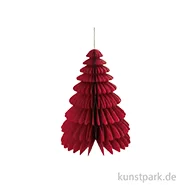 Artikelbild des Artikels “Wabenpapier Tannenbaum mit Hänger, Rot, 20 cm, 1 Stück “