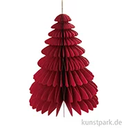 Artikelbild des Artikels “Wabenpapier Tannenbaum mit Hänger, Rot, 65 cm, 1 Stück “