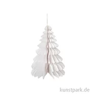 Artikelbild des Artikels “Wabenpapier Tannenbaum mit Hänger, Weiß, 20 cm, 1 Stück “