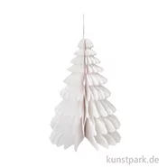 Artikelbild des Artikels “Wabenpapier Tannenbaum mit Hänger, Weiß, 32 cm, 1 Stück “