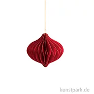 Artikelbild des Artikels “Wabenpapier Tropfen mit Hänger, Rot, 8 cm, 4 Stück “