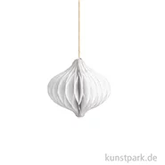 Artikelbild des Artikels “Wabenpapier Tropfen mit Hänger, Weiß, 8 cm, 4 Stück “