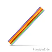 Artikelbild des Artikels “Wachs-Zierstreifen Regenbogen, 20x0,1 cm, 18 Stück sortiert “