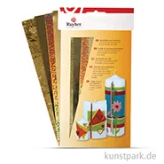 Artikelbild des Artikels “Wachsfolie - Gold-Töne, 20x6,5 cm, 4 Stück sortiert “