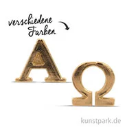 Artikelbild des Artikels “Wachsmotiv - Alpha und Omega, 2,5 cm, 2 Stück “