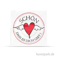 Artikelbild des Artikels “Wachsmotiv - Schön dass es Dich gibt, 4,5 cm, 1 Stück “