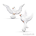 Artikelbild des Artikels “Wachsmotiv - Taube bemalt, 2 Stück “
