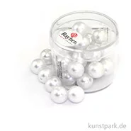 Artikelbild des Artikels “Wachsperlen Weiß Weiss | 10 mm - 30 Stück“