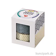 Artikelbild des Artikels “Washi-Dekor-Tape, Gold + Grau, 25 mm, 2 Rollen, je 5 m “