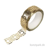 Artikelbild des Artikels “Washi-Dekor-Tape, Hotfoil Ornament Gold, 15 mm, 5 m Rolle “