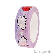 Artikelbild des Artikels “Washi Tape - Chingu, Vögel + Herzen, 15 mm, 10 m Rolle “