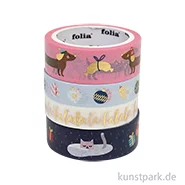 Artikelbild des Artikels “Washi-Tape Hotfoil - FALALA WINTER, 4er Set, je 5 m “
