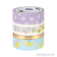 Artikelbild des Artikels “Washi-Tape Hotfoil - Gold Bees, 4er Set, je 10m “