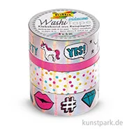 Artikelbild des Artikels “Washi-Tape Hotfoil - IRISIEREND Silber, 4er Set, je 5 m “