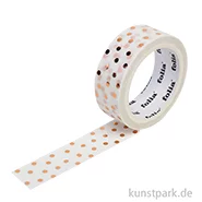 Artikelbild des Artikels “Washi-Tape Hotfoil Rosegold Dots, 15 mm, 5 m Rolle “