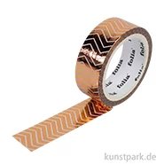 Artikelbild des Artikels “Washi-Tape Hotfoil Rosegold Streifen, 15 mm, 5 m Rolle “