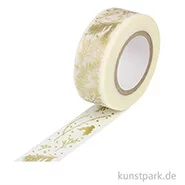 Artikelbild des Artikels “Washi Tape - Nostalgic Christmas, Zweige Weiß-Gold, 10 m “