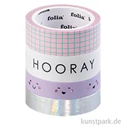 Artikelbild des Artikels “Washi-Tape Set - HAPPY VIBES, Hotfoil, 4 Rollen, je 5 m “