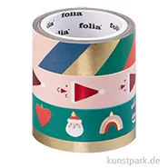 Artikelbild des Artikels “Washi-Tape Set - MERRY JINGLING, Hotfoil, 4 Rollen, je 5 m “