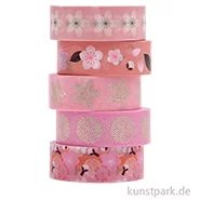 Artikelbild des Artikels “Washi Tape Set - Sakura, Kirschblüten, 5 Stück, je 10m “