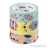 Artikelbild des Artikels “Washi-Tape Set - WILDLIFE, Hotfoil, 4 Rollen, je 5 m “
