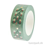 Artikelbild des Artikels “Washi Tape - Weihnachtsbäume, Mint, 15 mm, 10 m Rolle “