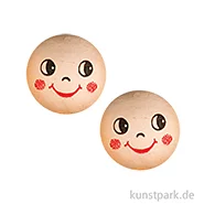 Artikelbild des Artikels “Wattekugeln mit Gesicht, 22 mm Durchmesser, 10 Stück “