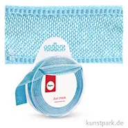 Artikelbild des Artikels “Webband Uni mit Kante, 15 mm x 5 m Einzelfarbe | Hellblau“