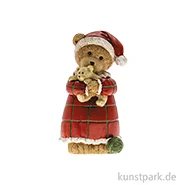Artikelbild des Artikels “Weihnachtsbär im Nachthemd, Keramik, Rot, 6,5 x 5,5 x 12,5 cm “