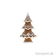 Artikelbild des Artikels “Weihnachtsbaum, Keramik, Lebkuchen, Braun-Weiß, 6,1 x 4,6 x 11 cm “