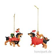 Artikelbild des Artikels “Weihnachtshänger Dackel aus Poly, Rot, Sortiert, 10 x 8 x 3 cm “