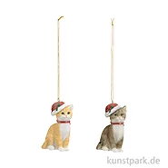 Artikelbild des Artikels “Weihnachtshänger Katze mit Mütze aus Poly, Sortiert, 6 x 9 x 4 cm “