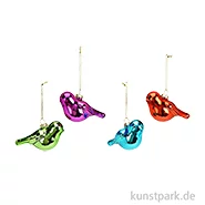 Artikelbild des Artikels “Weihnachtshänger Vogel aus Glas, Bunt, Sortiert, 10 x 7 x 5 cm “