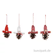 Artikelbild des Artikels “Weihnachtshänger Winterkind Zapfen, Rot/Braun, Sortiert, 8 x 10 x 5 cm “