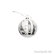 Artikelbild des Artikels “Weihnachtskugel Weiß mit Wichtel, 7,5 cm “