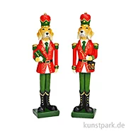Artikelbild des Artikels “Weihnachtssoldat Deko Hund, Poly, Rot / Grün, Sortiert, 5 x 22 x 4 cm “