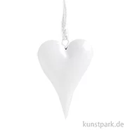 Artikelbild des Artikels “Weißes Metallherz mit Aufhänger “