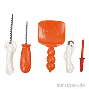 Artikelbild des Artikels “Werkzeuge zum Kürbisschnitzen, 5-teiliges Set mit Vorlagen “