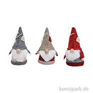 Artikelbild des Artikels “Wichtel aus Filz, Grau / Rot / Weiß, Sortiert, 5 x 9 x 5 cm “