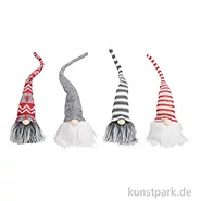 Artikelbild des Artikels “Wichtel aus Textil, Grau / Rot / Weiß, Sortiert, 6 x 36 x 6 cm “