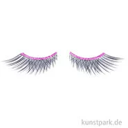 Artikelbild des Artikels “Wimpern, Schwarz gekreuzt mit pinkfarbenen Band “