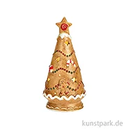 Artikelbild des Artikels “Windlicht Tannenbaum aus Porzellan, Braun, 8 x 16 x 8 cm “