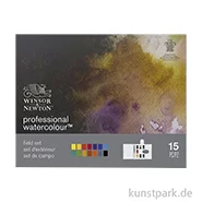 Artikelbild des Artikels “Winsor & Newton Aquarell Compact Set mit 14 halben Näpfen und Zubehör “