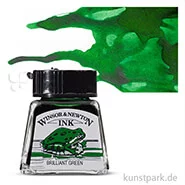 Artikelbild des Artikels “Winsor & Newton Drawing Ink, 14 ml Einzelfarbe | Brillantgrün“