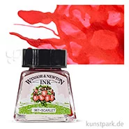 Artikelbild des Artikels “Winsor & Newton Drawing Ink, 14 ml Einzelfarbe | Scharlach“