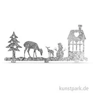 Artikelbild des Artikels “Winterlandschaft aus Metall, 19,1x8,2 cm “